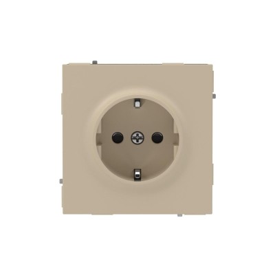 Розетка силовая KANT 2P+E защ. шторки ванильн. марципан DKC 7015003