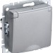 Розетка BRITE РСбш10-3-БрА 16А IP20 с заземл. защ. шторки с крышкой механизм алюм. IEK BR-R16-16-K47