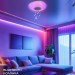 Светильник светодиодный COMFORT CRYSTAL-MUSIC-RGB 75Вт 3000-6500К 6000лм 230В 505х125мм с пультом ДУ IN HOME 4690612044569