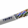 Кабель витая пара F/UTP 4х2х24 AWG кат.5E CCA PVC indoor Fluke tested 305м (м) TOKOV ELECTRIC TKL-C06-F42CCA-5E-305-PVC