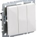 Выключатель 3-кл. СП BRITE ВС10-3-0-БрБ 10А механизм бел. IEK BR-V30-0-10-K01