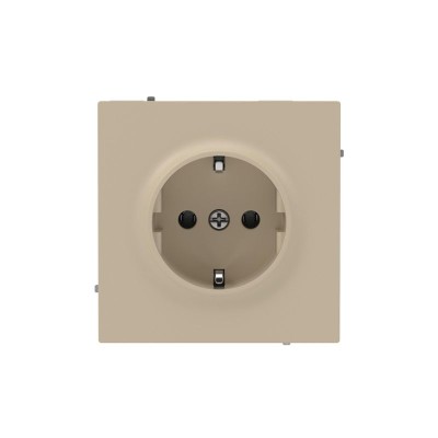 Розетка силовая KANT 2P+E без шторки ванильн. марципан DKC 7015033