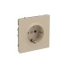 Розетка силовая KANT 2P+E без шторки ванильн. марципан DKC 7015033