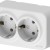Розетка 2-м СП ARIA 16А IP20 с заземл. бел. ARVIA 25 01 1000 907