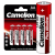 Элемент питания алкалиновый AA/LR6 1.5В Plus Alkaline LR6-BP4 (блист.4шт) Camelion 7370