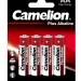 Элемент питания алкалиновый AA/LR6 1.5В Plus Alkaline LR6-BP4 (блист.4шт) Camelion 7370