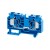 Клемма проходная пружинная OptiClip CSC-16-I-BU-76A-(1.5-16) син. КЭАЗ 289720