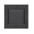 Розетка 1-м с крышкой Karea LINE STAR с заземл. дым. металлик Makel 86050029