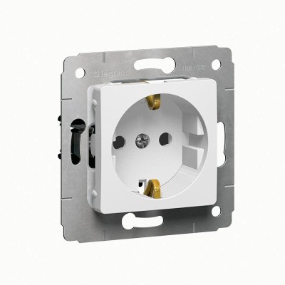Розетка 1-м СП Cariva 16А IP20 2P+E защ. шторки немецк. стандарт винтов. клеммы механизм бел. (DIY-упак.) Leg 695947 Розетка 1-м СП Cariva 16А IP20 2P+E защ. шторки немецк. стандарт винтов. клеммы механизм бел. (DIY-упак.) Leg 695947