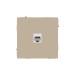 Розетка компьютерная 1-м KANT RJ45 кат.5E без шторки ванильн. марципан DKC 7015663