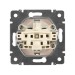 Розетка 1-м СП Valena 16А IP21 230/250В 2P+E с заземл. защ. шторки на винтах механизм бел. Leg 774421