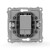 Розетка TV оконечная СП Pixel 1DB механизм алюм. TOKOV ELECTRIC TKE-PX-A1O-C03