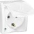 Розетка 1-м ОП Simon15 16А IP54 250В с заземл. с крышкой винт. клеммы бел. Simon 1594445-030