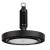 Светильник светодиодный ДСП IB 11 S 150W VW 850 HT BK CL 298х298х156мм 150Вт 5000К IP65 High Bay подвесной с закален. стекл. черн. Русский Свет 16091124365