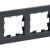 Рамка 4-м BRITE РУ-4-2-БрЧ стекло черн. IEK BR-M42-G-K02