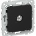 Розетка телевизионная оконечная СП FLITE РТВм-1-1-1-ФлЧ тип M экранир. механизм черн. IEK FI-A13-O-K02