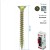 Шуруп универсальный с потайн. головкой 3.5х40 желт. (коробка) (уп.200шт) Zitar 102236