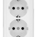 Розетка 2-м ОП Хит 16А 250В с заземл. без защ. шторок бел. SE RA16-238-B
