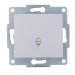 Механизм кнопки звонка 1-кл. 1п СП Karina 10А IP20 бел. LEZARD 707-0288-103