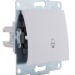 Механизм кнопки звонка 1-кл. 1п СП Karina 10А IP20 бел. LEZARD 707-0288-103