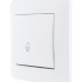 Механизм кнопки звонка 1-кл. 1п СП Karina 10А IP20 бел. LEZARD 707-0288-103