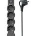 Удлинитель 4х5м с заземл. 10А IP20 USB type-Aх2 + type-C 2500Вт 220В ПВС 3х1 с выкл. черн. КОСМОС YKsm5m4g-Z-VU10А-B