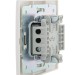 Выключатель 1-кл. СП Mira 10А IP20 с бел.вставкой бел. LEZARD 701-0202-100