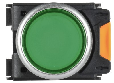 Кнопка d22мм 1НО+1НЗ MASTER с подсветкой зел. IEK MI-BT60-11D-3-12-K06