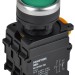Кнопка d22мм 1НО+1НЗ MASTER с подсветкой зел. IEK MI-BT60-11D-3-12-K06
