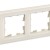 Рамка 4-м BRITE РУ-4-2-БрВа стекло ванильн. IEK BR-M42-G-K10
