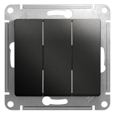 Выключатель 3-кл. СП Glossa 10А IP20 (сх. 1+1+1) 10AX механизм антрацит SE GSL000731 Выключатель 3-кл. СП Glossa 10А IP20 (сх. 1+1+1) 10AX механизм антрацит SE GSL000731