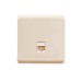 Розетка компьютерная 1-м СП Этюд RJ45 кат.5E крем. SE KOMC-001K