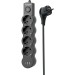 Удлинитель 4х3м с заземл. 10А IP20 USB type-Aх2 + type-C 2500Вт 220В ПВС 3х1 с выкл. черн. КОСМОС YKsm3m4g-Z-VU10А-B