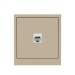 Розетка компьютерная 1-м KANT RJ45 кат.6A без шторки ванильн. марципан DKC 7015673