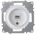 Розетка компьютерная 1-м СП Florence RJ45 кат.5E механизм бел. (1E20701300) OneKeyElectro 2172770