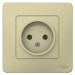 Розетка 1-м СП Blanca 16А IP20 250В без заземл. без защ. шторок беж. SE BLNRS000017