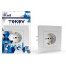 Розетка 1-м СП Pixel 16А IP20 с заземл. защ. шторки в сборе бел. TOKOV ELECTRIC TKE-PX-R1FZSF-C01