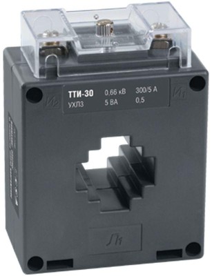 Трансформатор тока ТТИ-30 300/5А кл. точн. 0.5S 5В.А IEK ITT20-3-05-0300 Трансформатор тока ТТИ-30 300/5А кл. точн. 0.5S 5В.А IEK ITT20-3-05-0300
