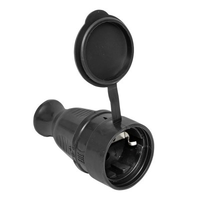 Розетка переносная 16А IP44 230В 2P+PE с защ. крышкой каучук PROxima EKF RPS-012-16-230-44-r Розетка переносная 16А IP44 230В 2P+PE с защ. крышкой каучук PROxima EKF RPS-012-16-230-44-r