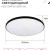 Светильник светодиодный NEO SIMPLE-95RC-BL 95Вт 3000-6500К 7600лм 230В 460х67мм с пультом ДУ черн. IN HOME 4690612060903