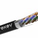 Кабель витая пара F/UTP 4х2х24AWG(0.52мм) кат.5E PE outdoor Fluke tested 305м (м) PRO TOKOV ELECTRIC TKP-C05-F42-5E-RU-OD