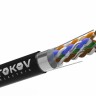 Кабель витая пара F/UTP 4х2х24AWG(0.52мм) кат.5E PE outdoor Fluke tested 305м (м) PRO TOKOV ELECTRIC TKP-C05-F42-5E-RU-OD