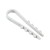 Дюбель-хомут PCD-R 11-18-55-100WH для круглого кабеля PA6.6 бел. (уп.100шт) JazzWay 5054806