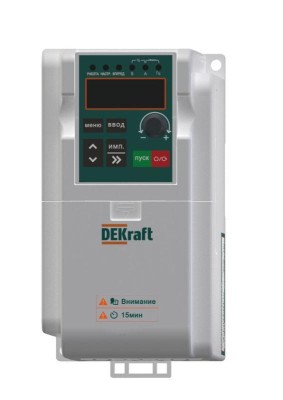 Преобразователь частоты DEKV060 0.4кВт 220В 1ф с тормозн. модулем DEKraft DEKV060G0R4S2B Преобразователь частоты DEKV060 0.4кВт 220В 1ф с тормозн. модулем DEKraft DEKV060G0R4S2B
