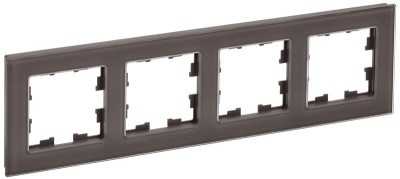 Рамка 4-м BRITE РУ-4-2-БрТБ стекло темн. бронза IEK BR-M42-G-K45 Рамка 4-м BRITE РУ-4-2-БрТБ стекло темн. бронза IEK BR-M42-G-K45