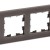 Рамка 4-м BRITE РУ-4-2-БрТБ стекло темн. бронза IEK BR-M42-G-K45