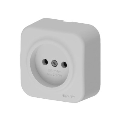 Розетка 1-м СП ARIA 16А IP20 без заземл. сер. ARVIA 25 22 1000 2155
