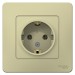 Розетка 1-м СП Blanca 16А IP20 250В с заземл. без защ. шторок беж. SE BLNRS001017