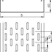Лоток листовой перфорированный 200х60 L3000 сталь 1мм MKS 620 FT гор. оцинк. OBO 6055575