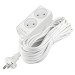 Удлинитель 2х10м без заземл. 10А IP20 2.2кВт ПВС 2х1 бел. DOMTOK 2345
